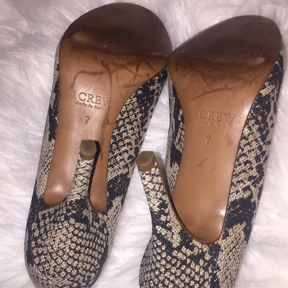 ❤️ J. Crew snake print high heel/pump ❤️ - Picture 7 of 7